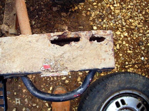 Rotten rear crossmember